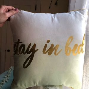 A slightly used target throw pillow.